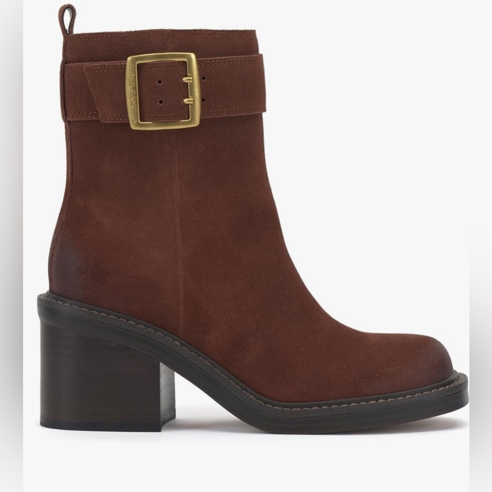 Vince Camuto Bembonie Buckle Block-Heel Booties